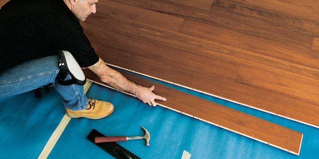 How To Install A Hardwood Floor, Install Glue Down Hardwood Floors On Concrete Slabs