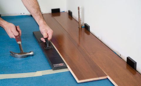 How To Install A Hardwood Floor, Hardwood Flooring Wall Jack