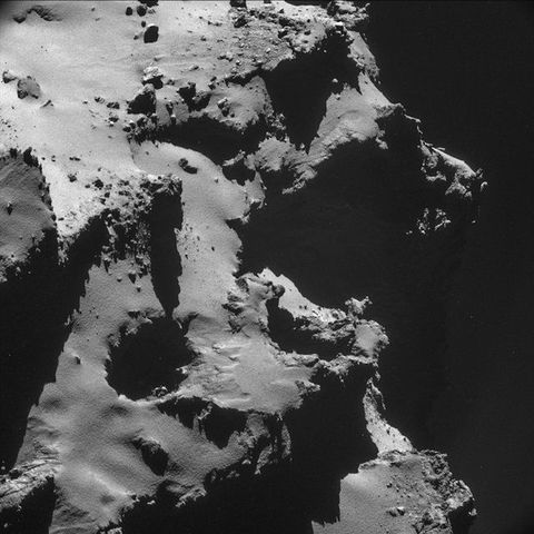 Up-Close Shots of the Comet Rosetta Is Chasing