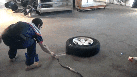 How to Inflate a Tire With Fire  