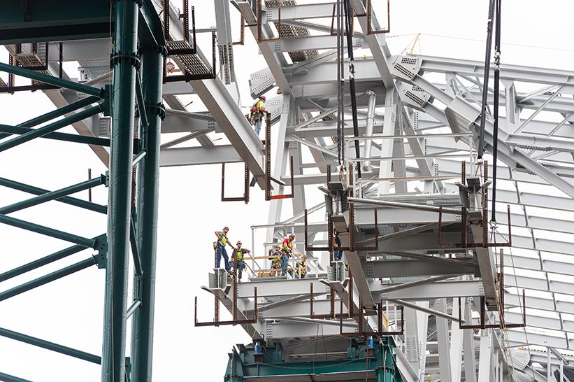 Minnesota Vikings - Construction of the Metrodome was a little bit  different than that of U.S. Bank Stadium. #tbt