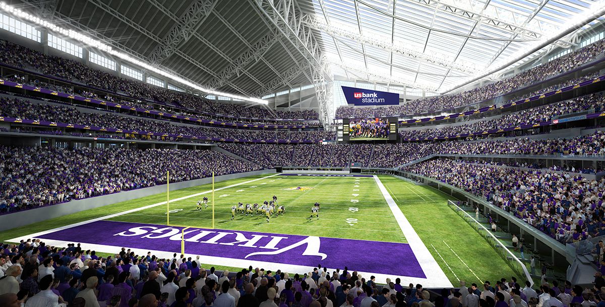 Go inside the Vikings' new stadium