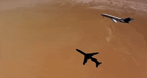 plane crash animated