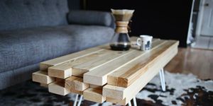 coffee table,  2x4 projects