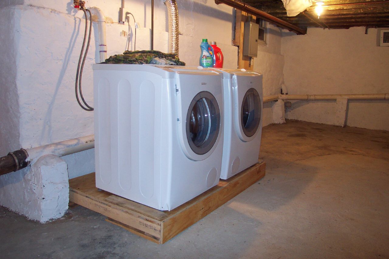 How to build a platform for washer and dryer