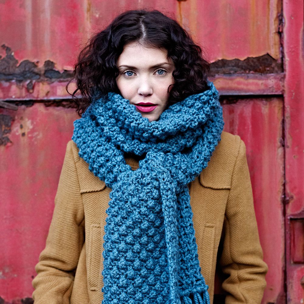 Cozy Shawl Knitting Pattern Crochet Scallop Edge Stockinette Stitch ...