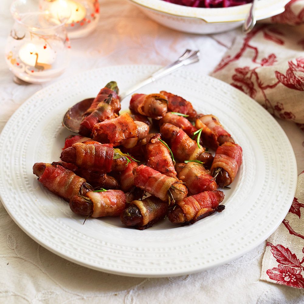 The Best Pigs In Blankets Recipe For Christmas How To Make Bacon Wrapped Chipolatas