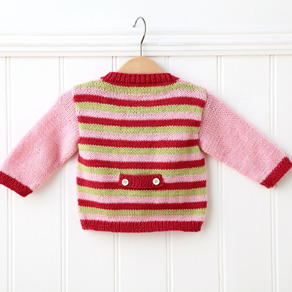 plain baby cardigan knitting pattern free