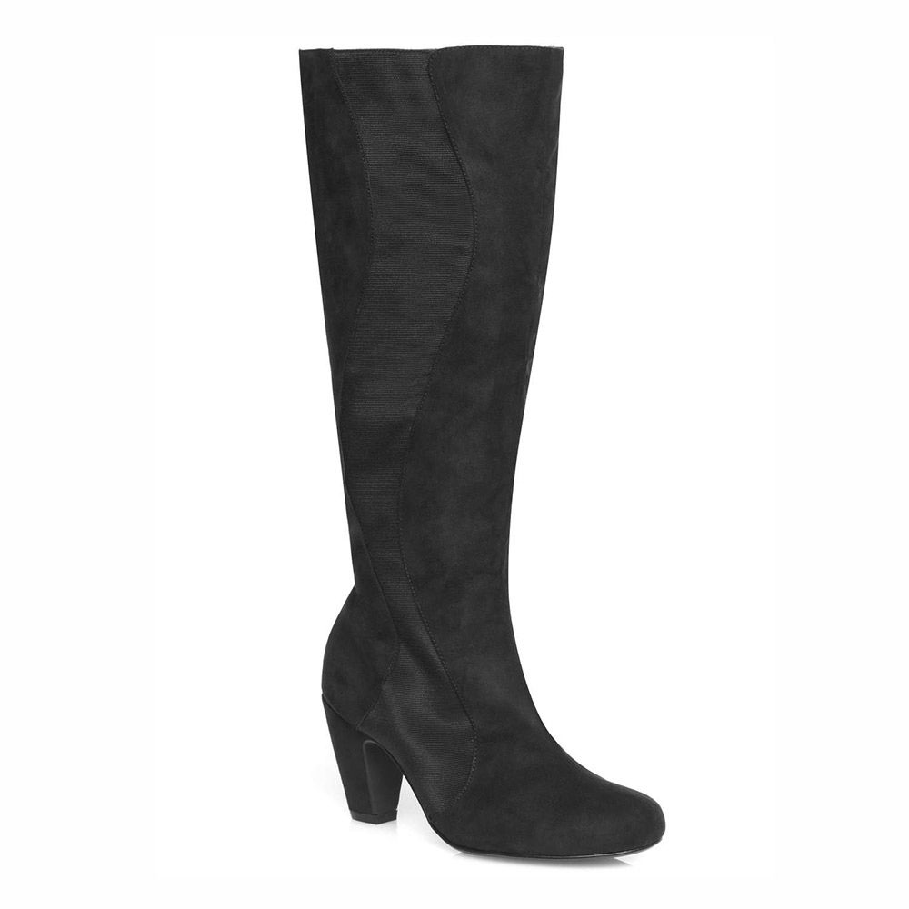 evans wide fit knee high boots