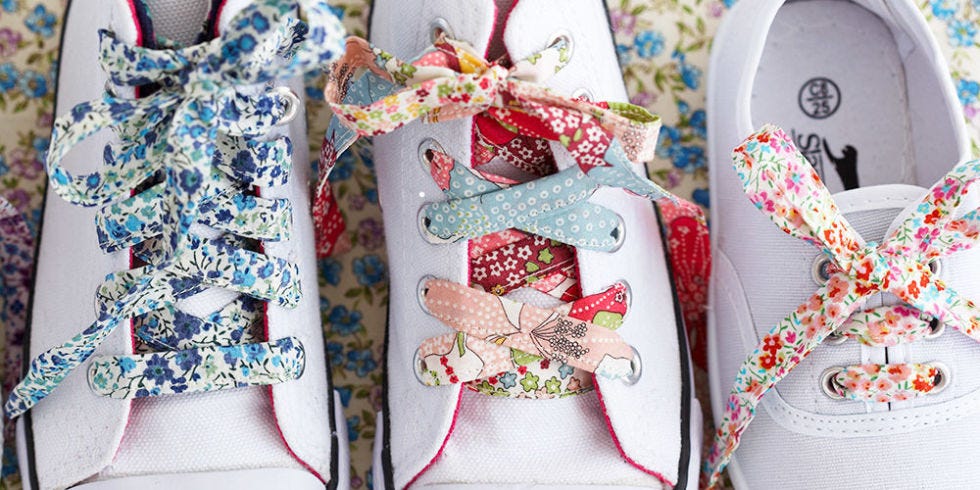floral shoe laces