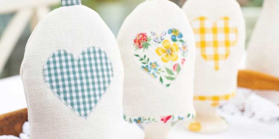 Make cute appliqué egg cosies for Easter