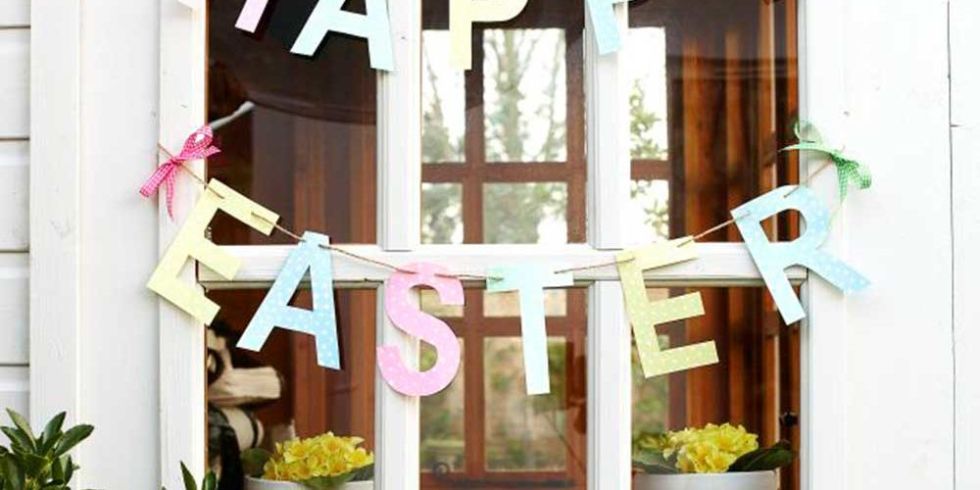 Happy Easter Garland – How To Make A Colourful Easter Banner