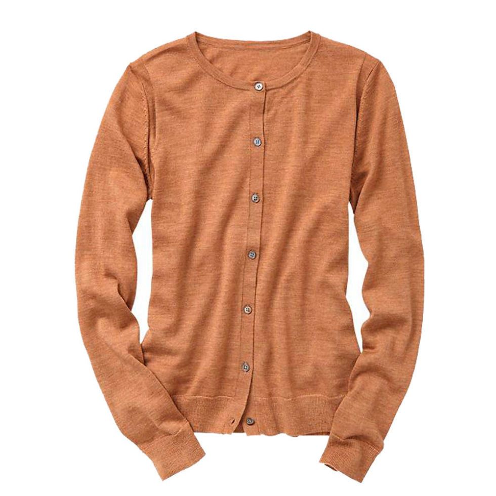 gap camel cardigan
