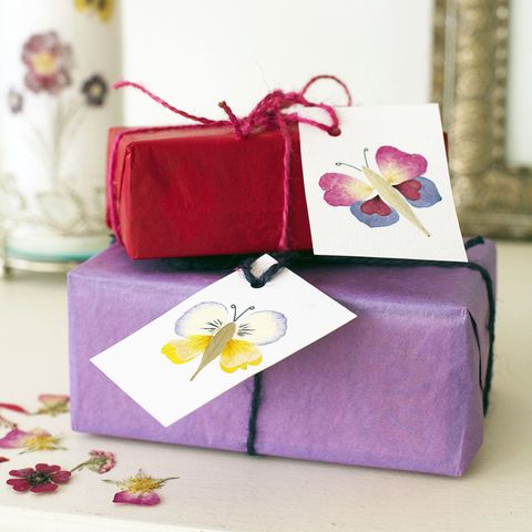Butterfly gift tags