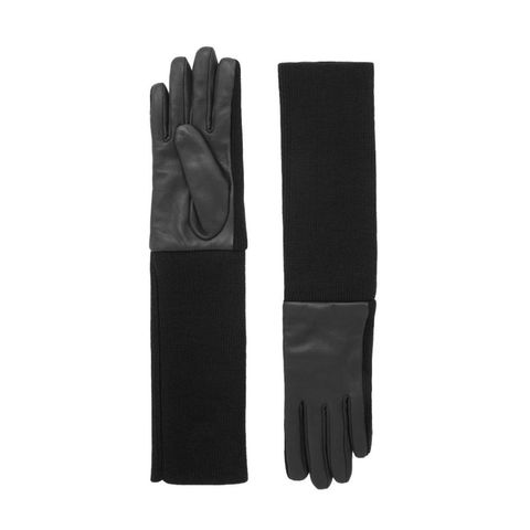 Cos leather and wool gloves 