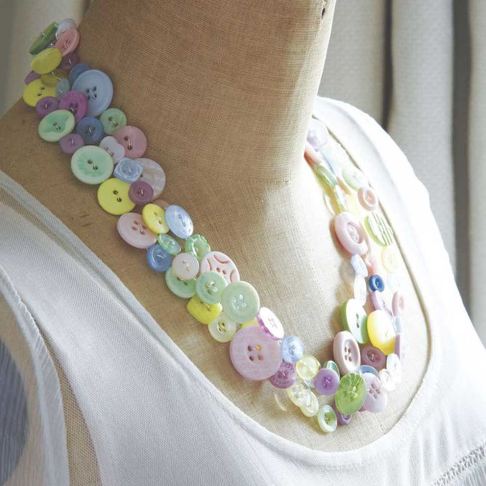 DIY Packing Material Birthstone Aroma Rock Beaded Necklace Tutorial Video