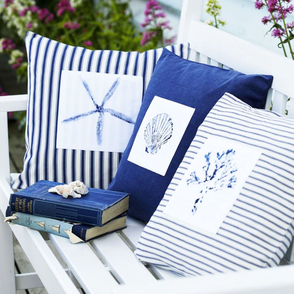 Create The Coastal Look With Nautical Cushions