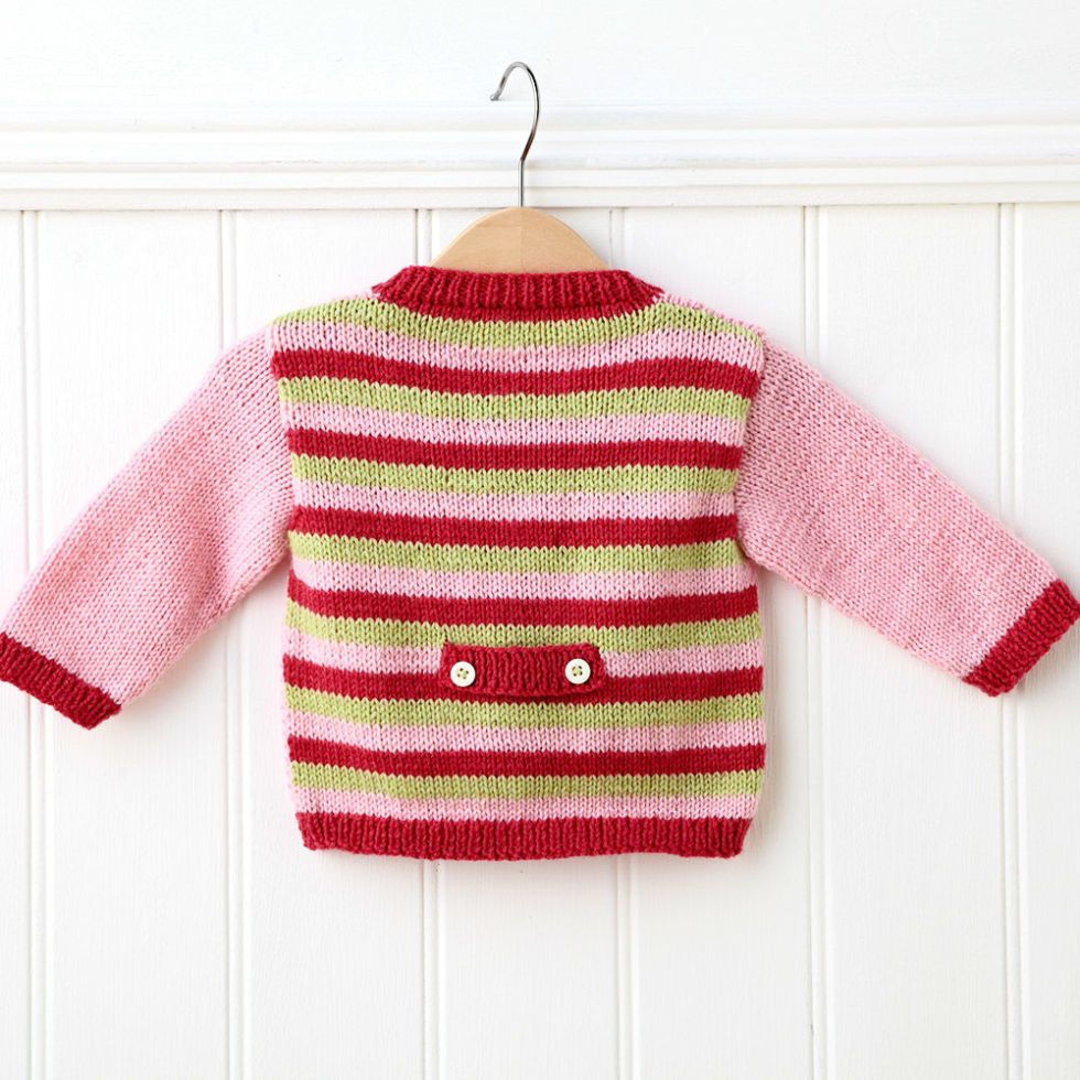 easiest baby sweater knit pattern