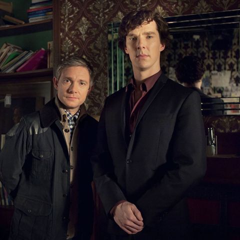 Benedict Cumberbatch and Martin Freeman in Sherlock 