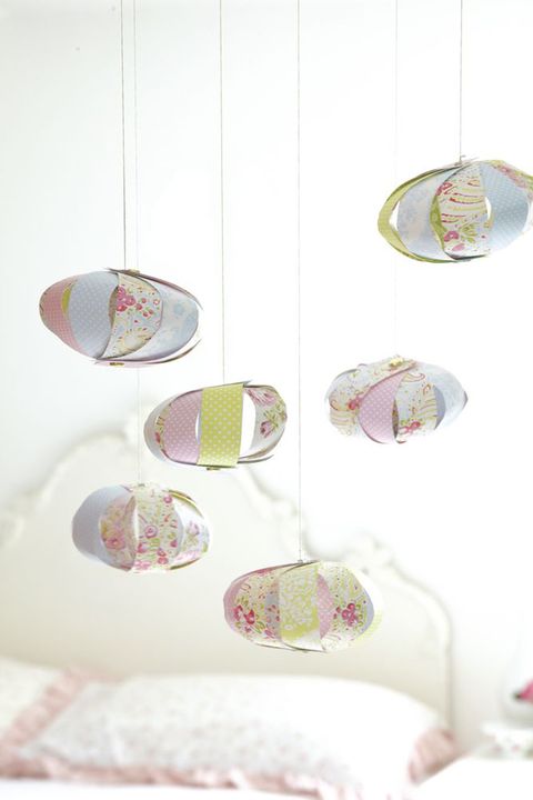 Paper baby mobile