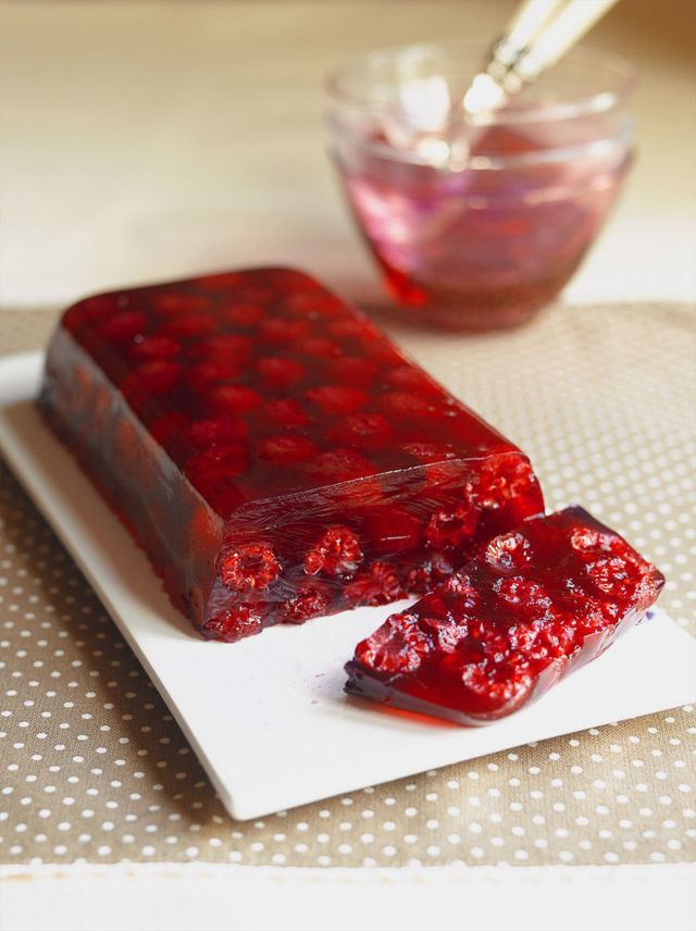 Fresh Raspberry Jelly Mold