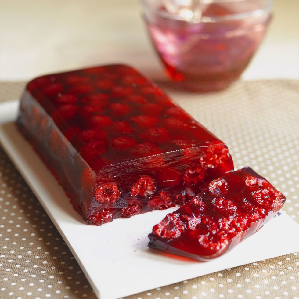 Fresh Raspberry Jelly Mold