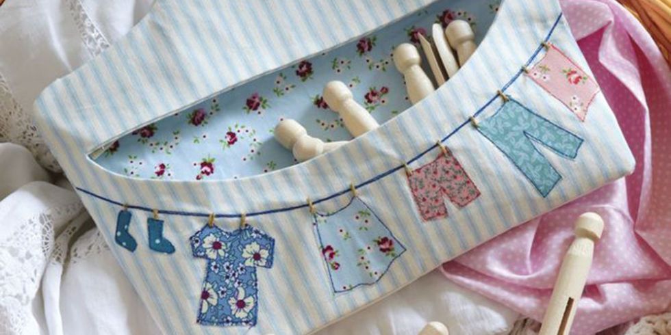 Make A Pretty Fabric Peg Bag Free Sewing Patterns