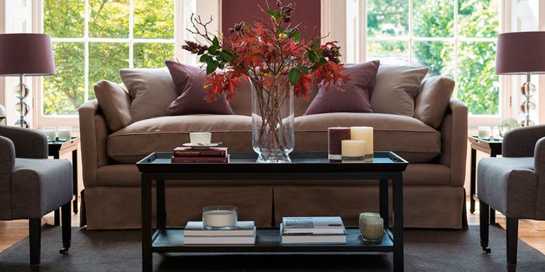The Best Fake Flowers And Plant Arrangements To Decorate Your Home Faux Flower Arrangement On Coffee Table