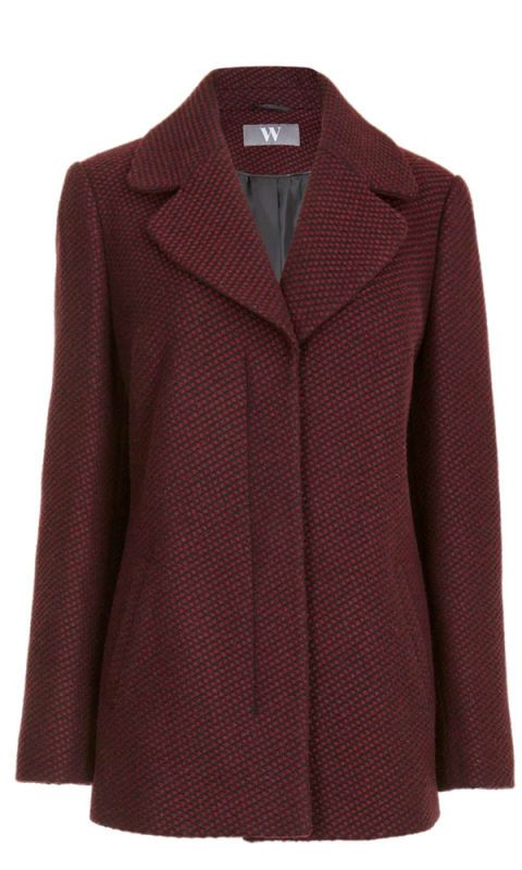 Bhs berry textured coat