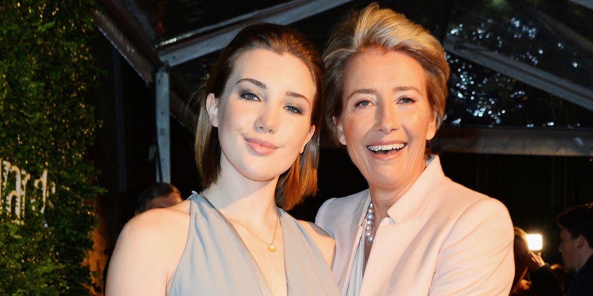 Emma Thompson takes daughter Gaia, 16, to Evening Standard Awards