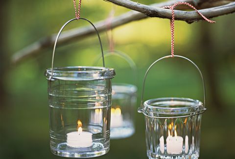 Candles in jars