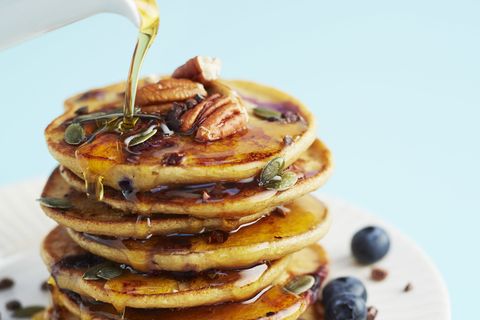 blueberry oat pancakes