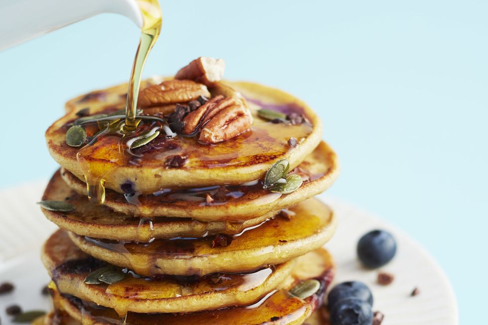 Blueberry Oat Pancakes Recipe