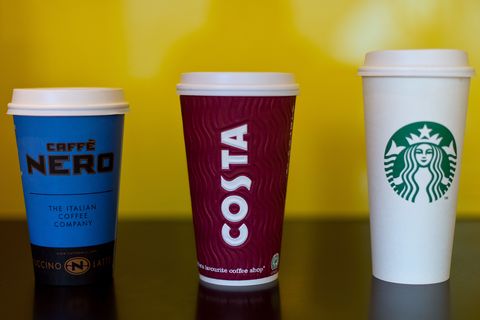 Caffe Nero, Costa, Starbucks  - facecal bateria found in ice in coffee chains
