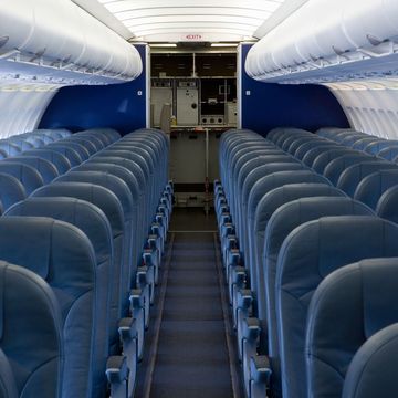 Empty seats on plane