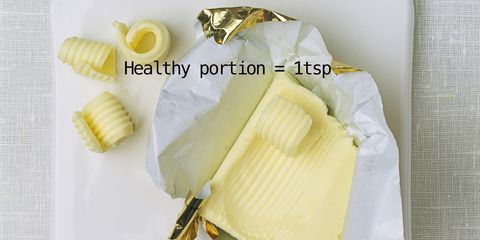 Health portion sizes for bread and butter
