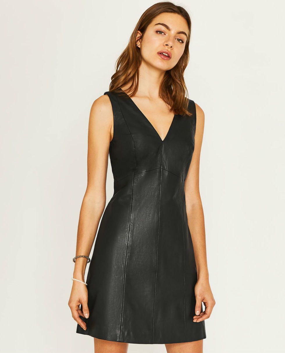 oasis leather dress