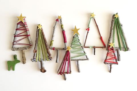 How To Make Mini Christmas Tree Decorations Mini Twig Christmas Tree