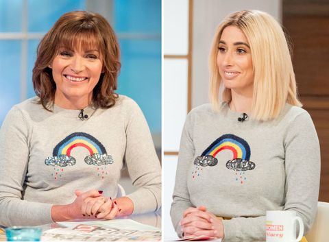 Lorraine Kelly and Stacey Solomon