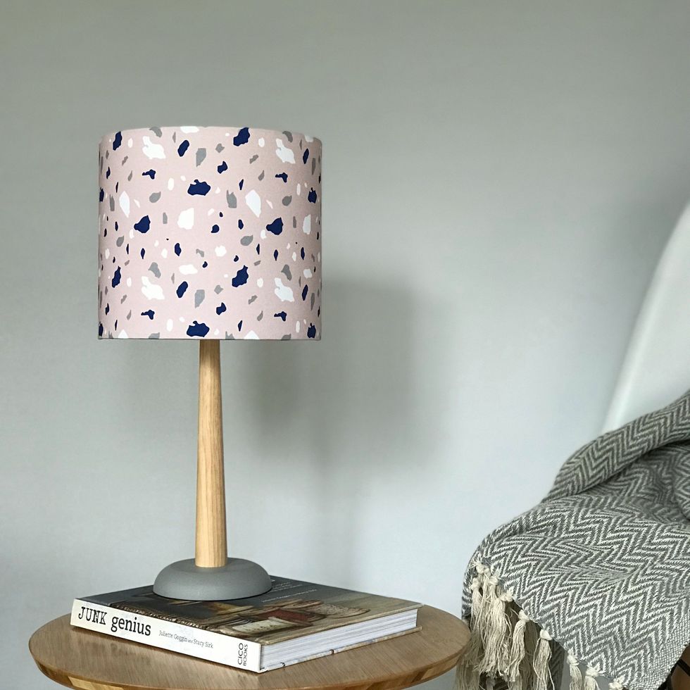 Product, Pattern, Lampshade, Lighting accessory, Home accessories, Lamp, Still life photography, Polka dot, 