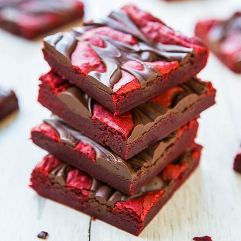 <p> </p> <p><strong>Get the recipe from <a href="http://www.averiecooks.com/2014/01/red-velvet-chocolate-swirled-brownie-bars.html" target="_blank">Averie Cooks</a>.</strong></p>