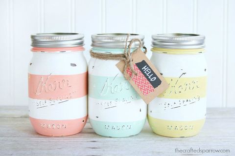 Food storage containers, Mason jar, Lid, Font, Teal, Peach, Cylinder, Chemical compound, Paint, Food storage, 