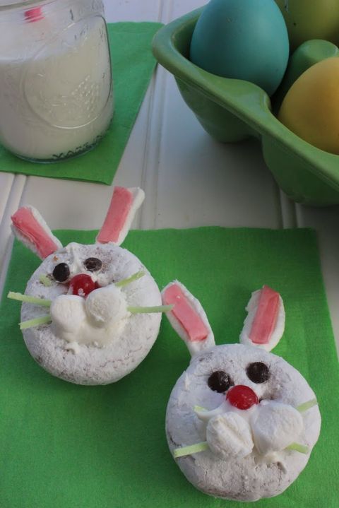 Easter Bunny Mini Donuts
