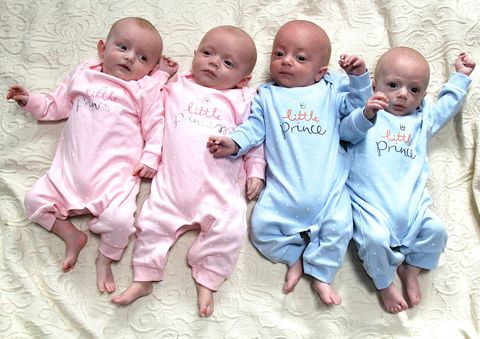 Quadruplet Babies Born From Four Separate Eggs - Miracle Baby And ...