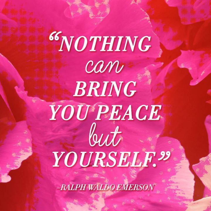 Image result for nothing can bring you peace but yourself redbook