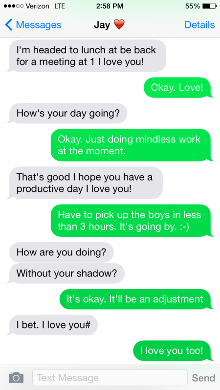 My Husband And I Text More Than We Talk And Thats Ok