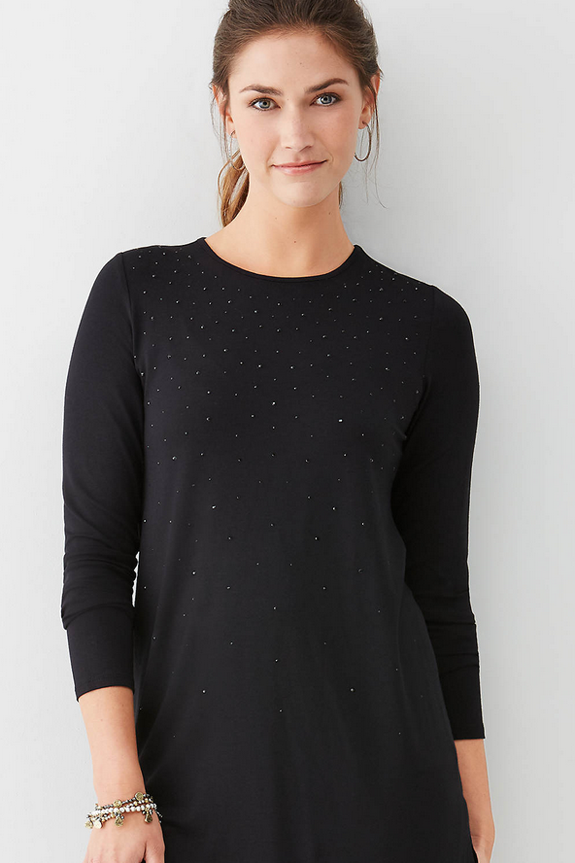 women's holiday sparkle tops