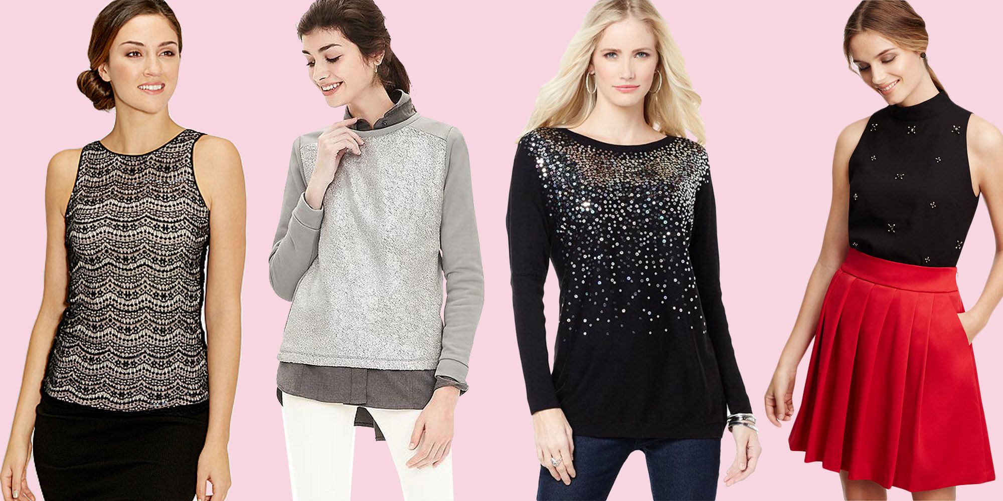 xmas sparkly tops