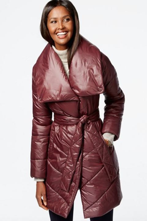 best winter coats for apple shape