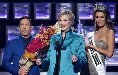 Miss Colombia and Jane Lynch
